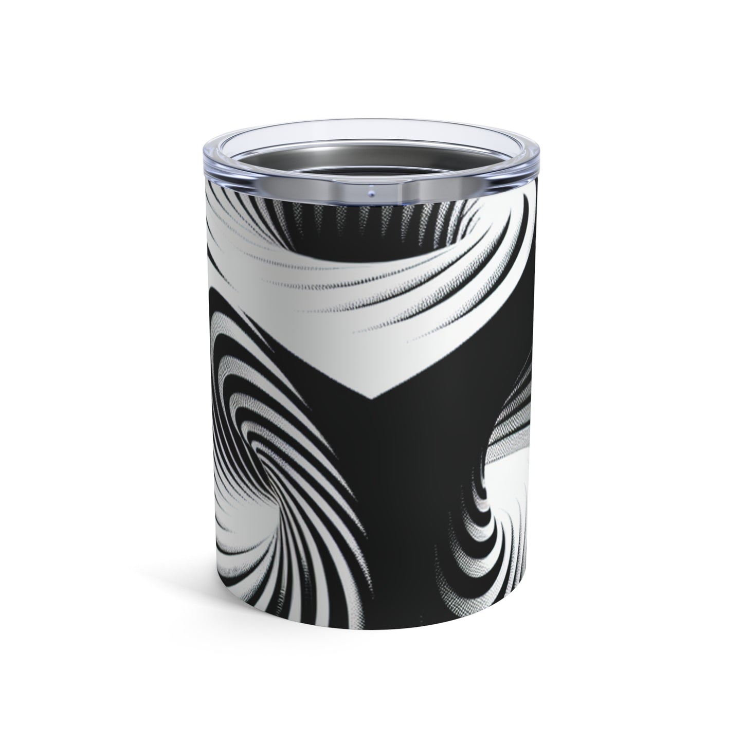 "Cubo convolucional: una ilusión óptica de movimiento incesante" - The Alien Tumbler 10oz Op Art