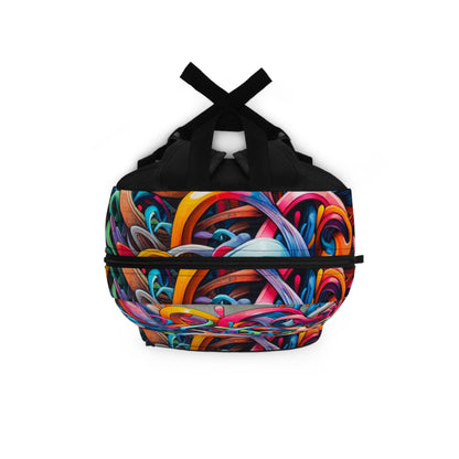 "Urban Vibe: A Graffiti Cityscape" - The Alien Backpack Graffiti Art