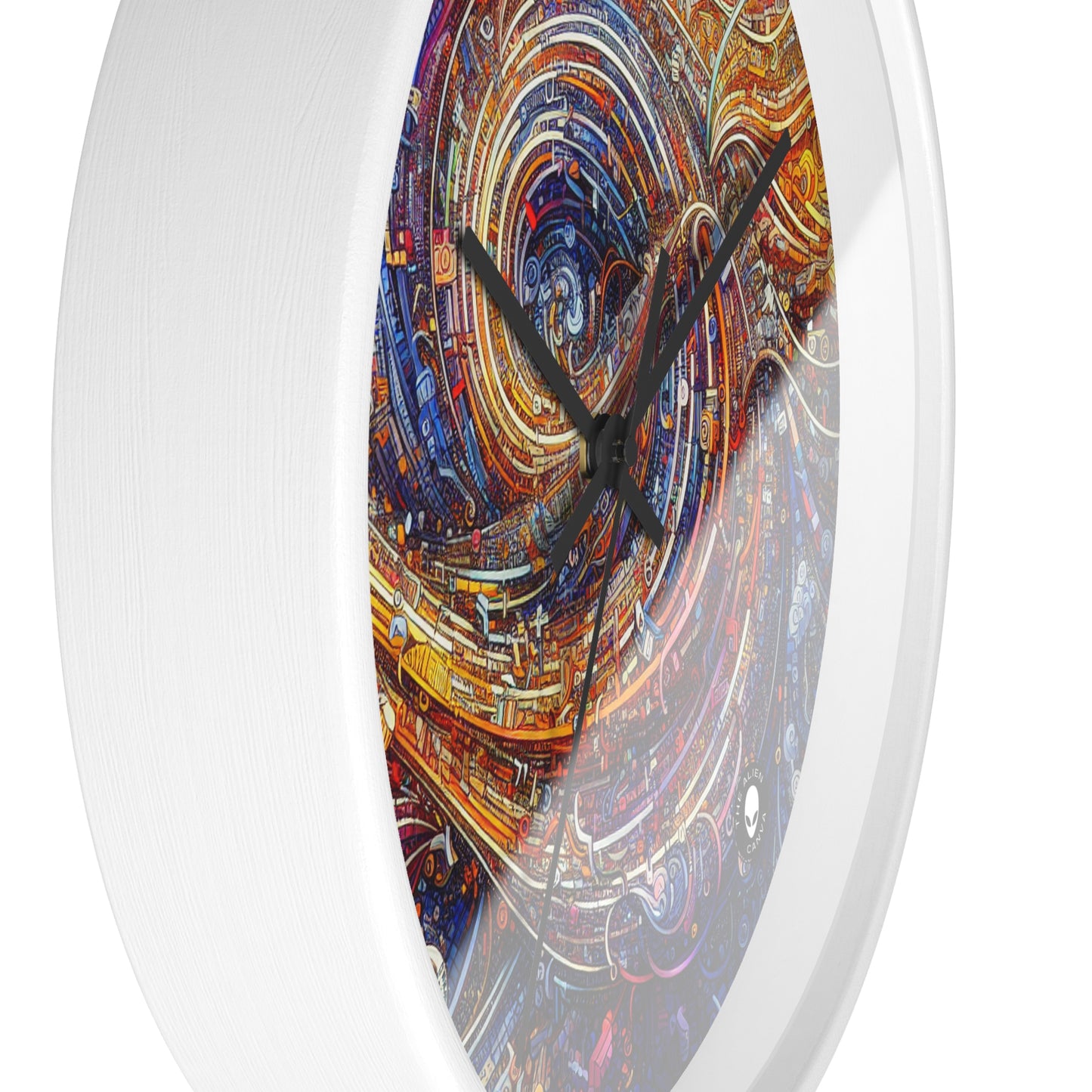 'Cyber ​​Journeys' - El reloj de pared alienígena Arte digital