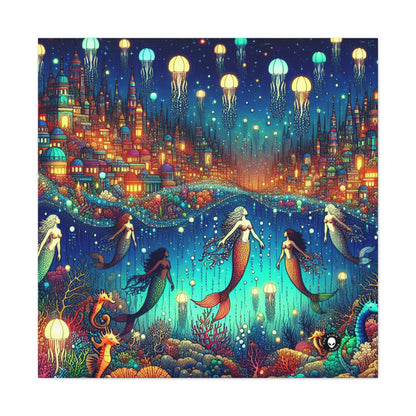 "Glowing Jellyfish City: A Whimsical Underwater World" - The Alien Canva