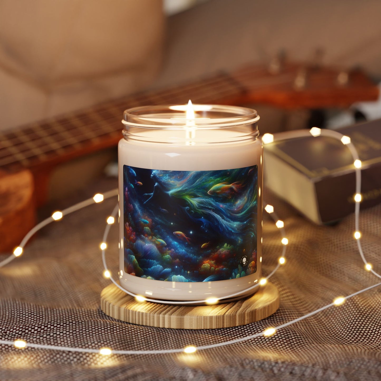 "Enchantment Under the Stars: A Mystical Underwater Journey" - The Alien Scented Soy Candle 9oz