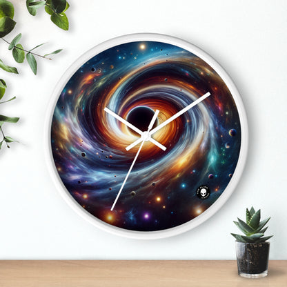 "Galactic Vortex: The Colorful Dance of Stars and Planets" - The Alien Wall Clock