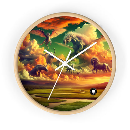 "Skyborne Realms" - The Alien Wall Clock