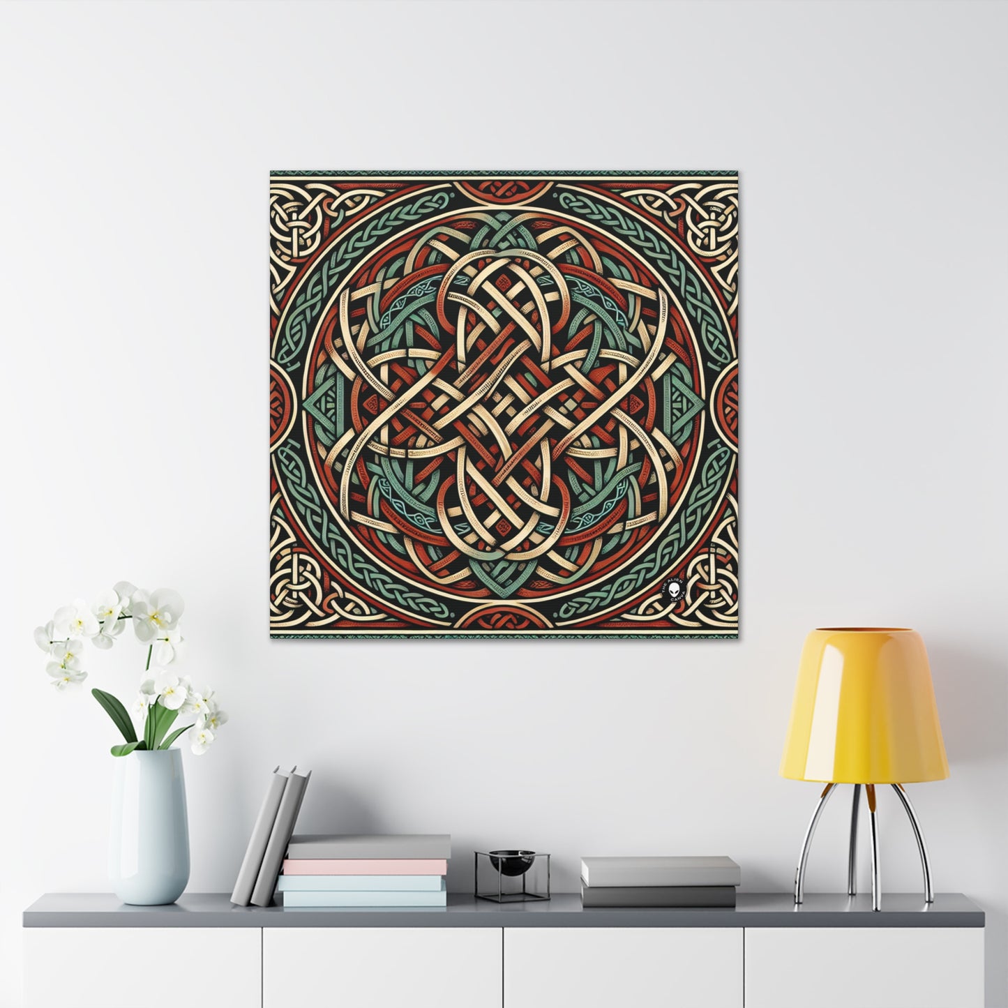 "Majestic Celtic Vision: una fascinante obra de arte inspirada en los acantilados de Moher" - The Alien Canva Celtic Art