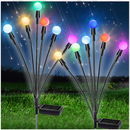 Simulation luciole lumière solaire décoration de jardin extérieur pelouse paysage lampe décor de noël lumières LED solaires lumières de jardin en plein air