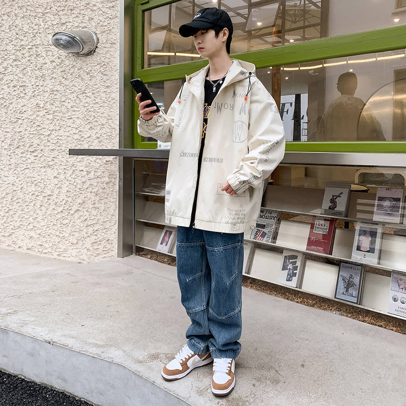 Uniforme de baseball pour hommes, veste imprimée de style coréen assortie à tout