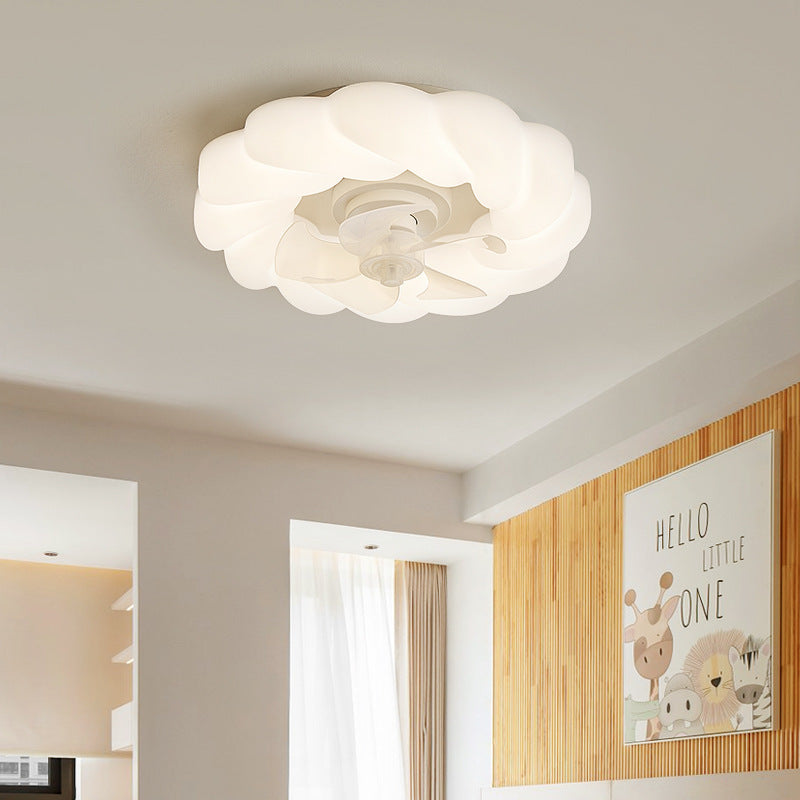 Bedroom LED Ceiling Silent Fan Light