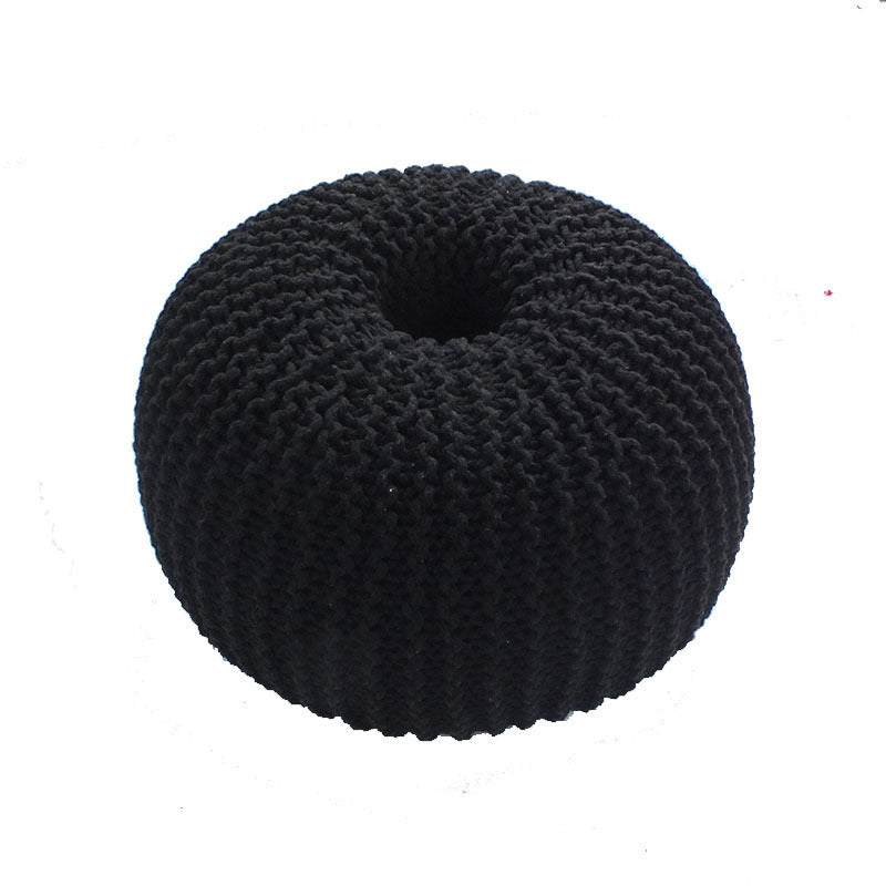 Pouf de canapé paresseux tricoté à la main, décoration d'intérieur