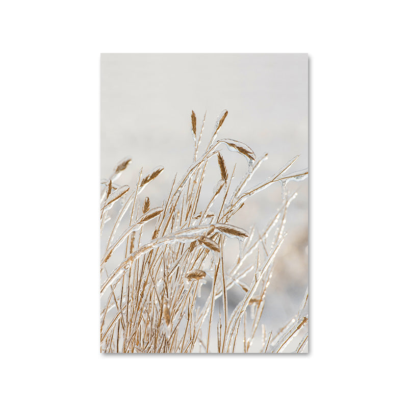 Wild Boho Woman Grass Reed Poster Nordic Canvas