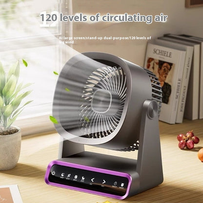 Wall-mounted Small No Punching Hang Rechargeable Fan