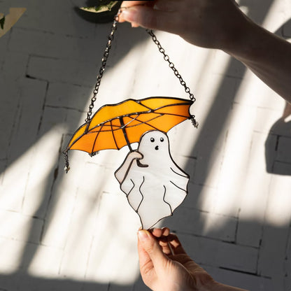 New Mysterious Funny Umbrella Ghost Hanging Ornament Halloween Decoration