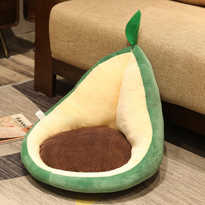 Kawaii Multifunction Plush Fruit Soft Stuffed Cactus Avocado Carrot Pillow Toys Home Office Decor Chair Seat Cushion