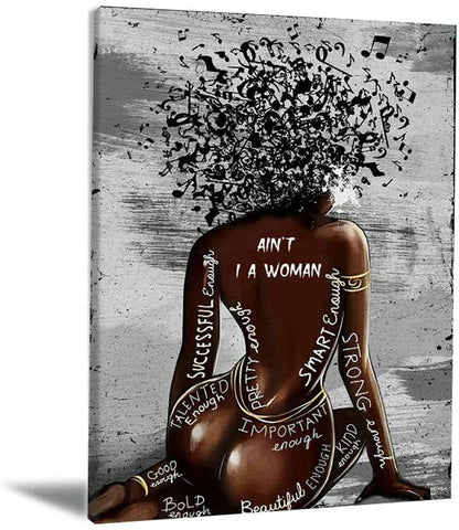 Black Woman Art Print Poster Room Home Decor Painting