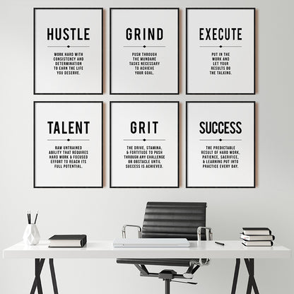 Printed Canvas Poster Modern Business Decor Office Wall Art Picture