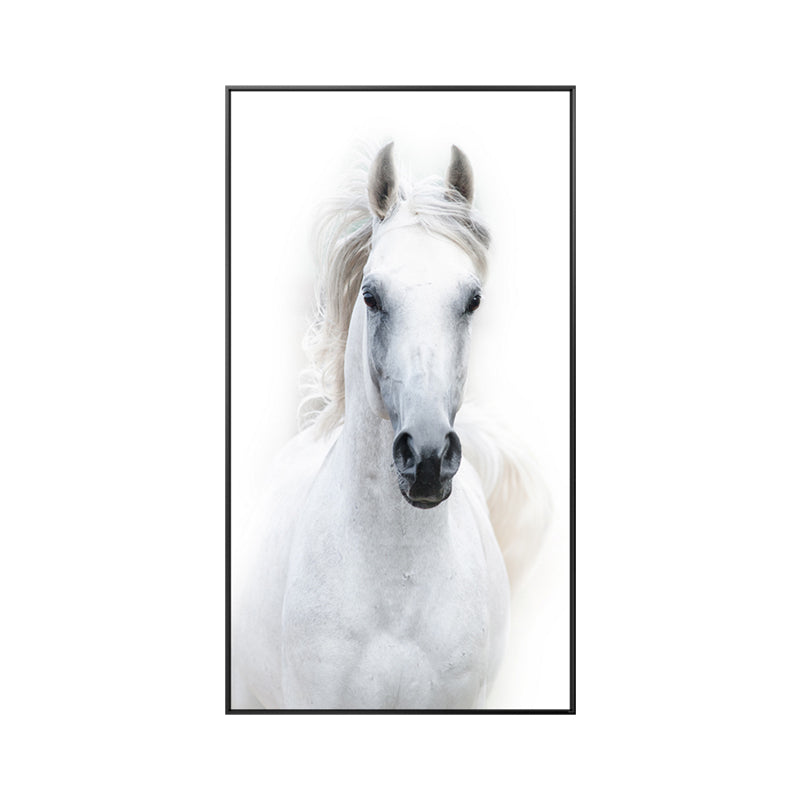 White Horse Canvas Picture Animal Posters And Printing