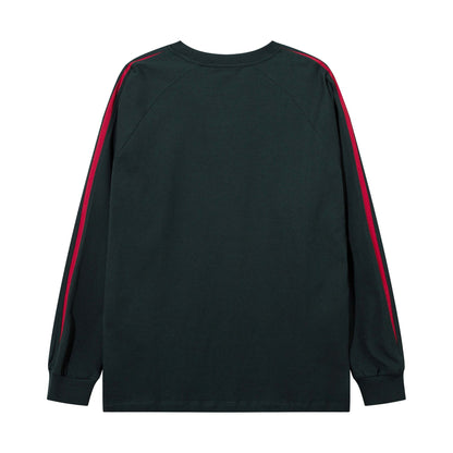 High Street – sweat-shirt à col ras du cou pour hommes et femmes, couleur américaine contrastée, lettres imprimées en Patchwork