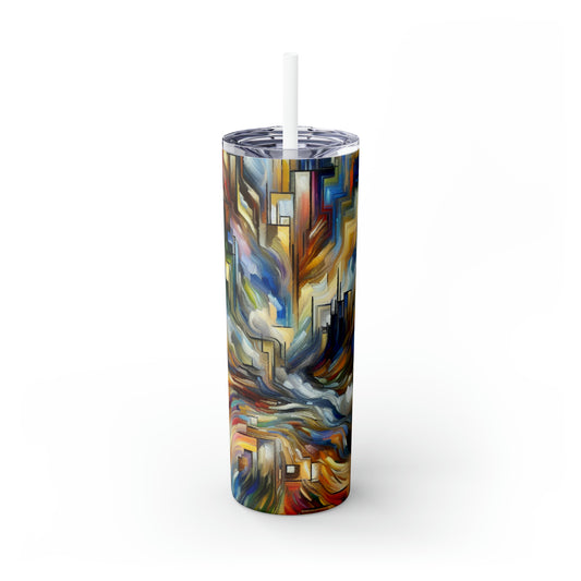 "Tempête d'émotions" - The Alien Maars® Skinny Tumbler avec paille 20oz Expressionnisme