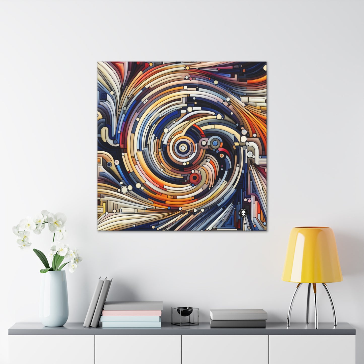 "Fluid Motion: A Kinetic Art Tribute to Oceanic Harmony" - The Alien Canva Kinetic Art