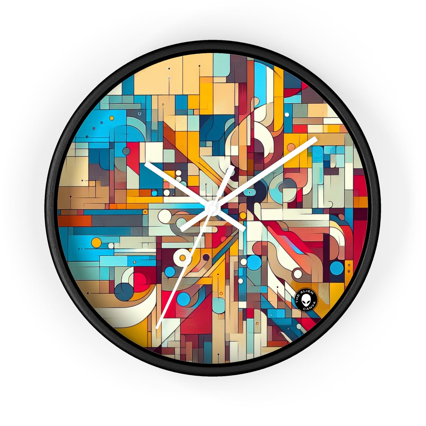 "Galactic Whirlwind: An Abstract Exploration of Cosmic Mysteries" - The Alien Wall Clock Abstract Art