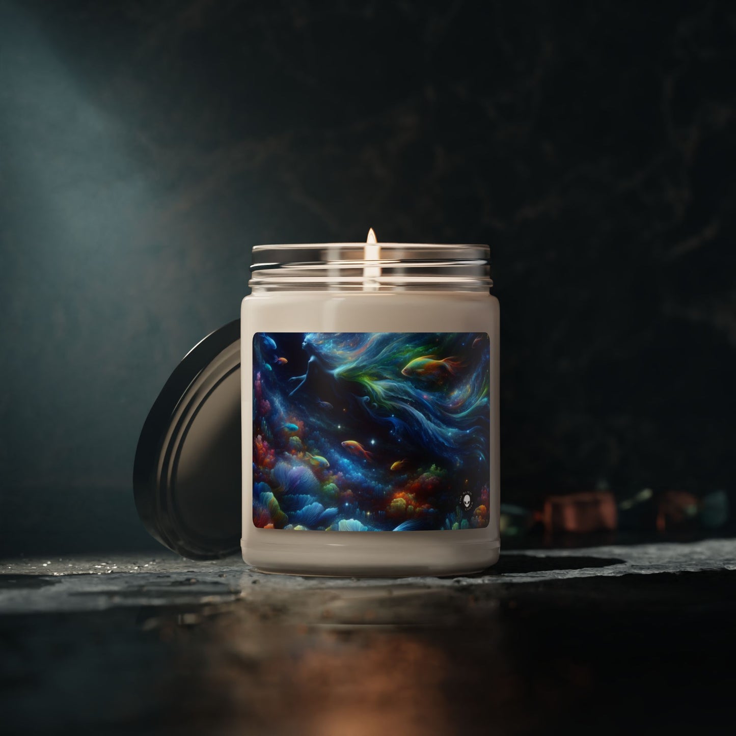 "Enchantment Under the Stars: A Mystical Underwater Journey" - The Alien Scented Soy Candle 9oz