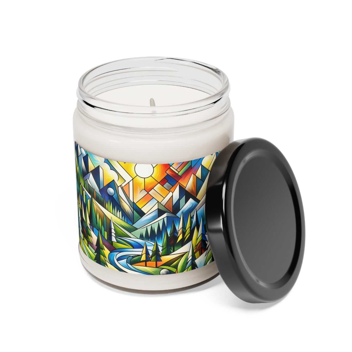 "Cubic Naturalism" - The Alien Scented Soy Candle 9oz Cubism Style