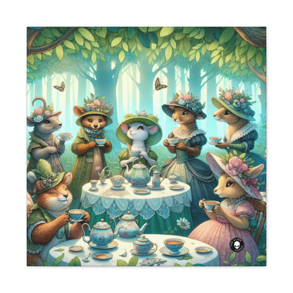 "Sombreros elegantes y tazas de té: una fiesta de té en el bosque" - The Alien Canva