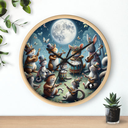 « Mélodies au clair de lune dans la forêt enchantée » – L'horloge murale extraterrestre