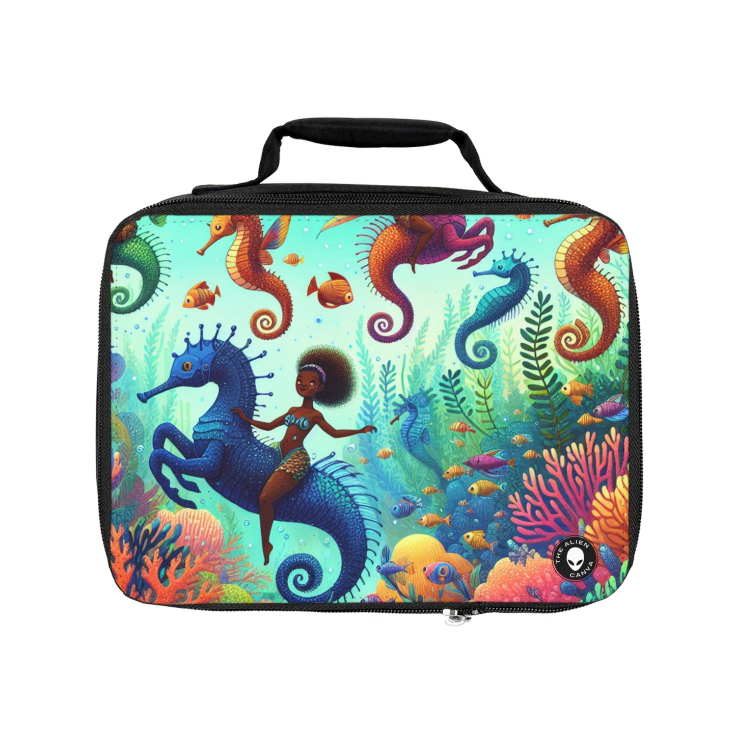 Enchanted Aquatic Realm: Mermaids and Seahorses- The Alien Lunch Bag