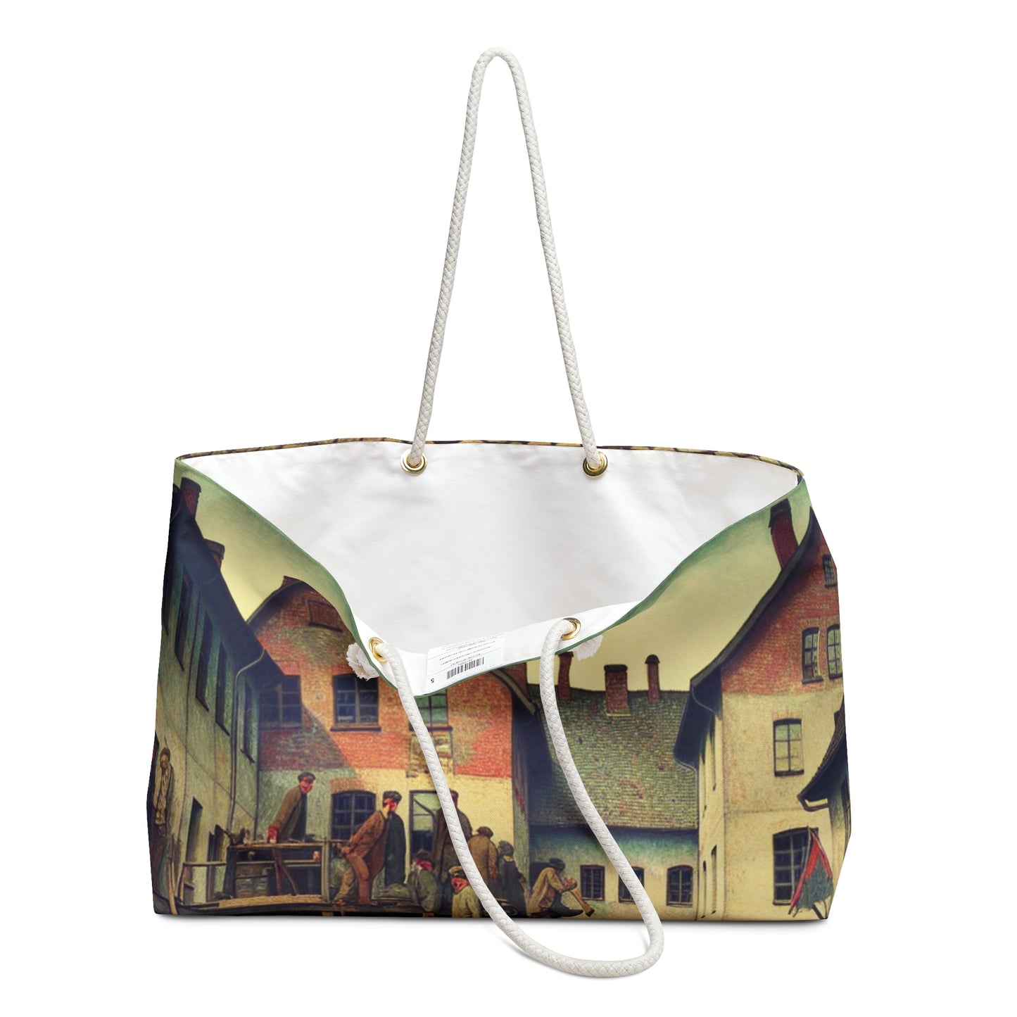 "Limpieza comunitaria: restaurar juntos la belleza urbana" - The Alien Weekender Bag Social Realism