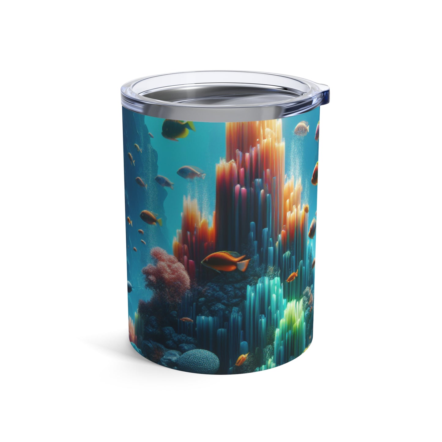 "Neon Reef: A Surreal Underwater Symphony" - The Alien Tumbler 10oz