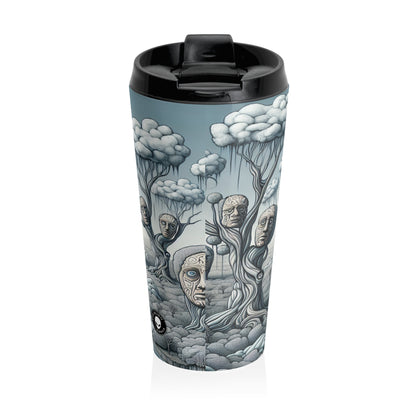 "Fantasy Wonderland: Where Time Bends and Trees Talk" - The Alien Stainless Steel Travel Mug