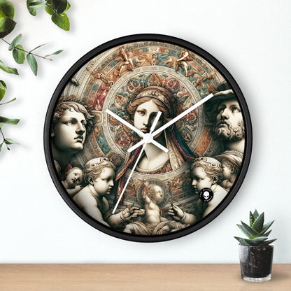 "Banquet mystique : une fantaisie de la Renaissance" - L'horloge murale extraterrestre Renaissance