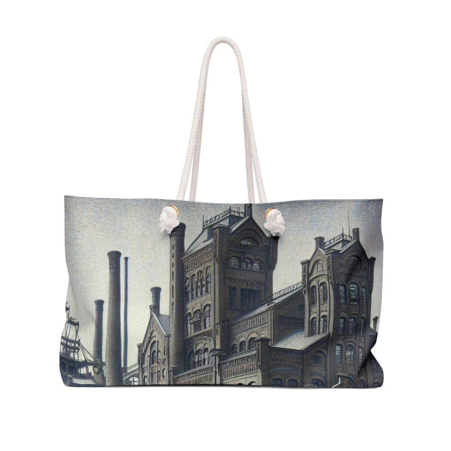 "Urban Precision: Modern Cityscape in the Style of Precisionism" - The Alien Weekender Bag Precisionism