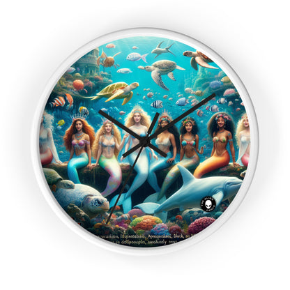 "Dive into the Enchanted Abyss: A Mermaid's Paradise" - The Alien Wall Clock