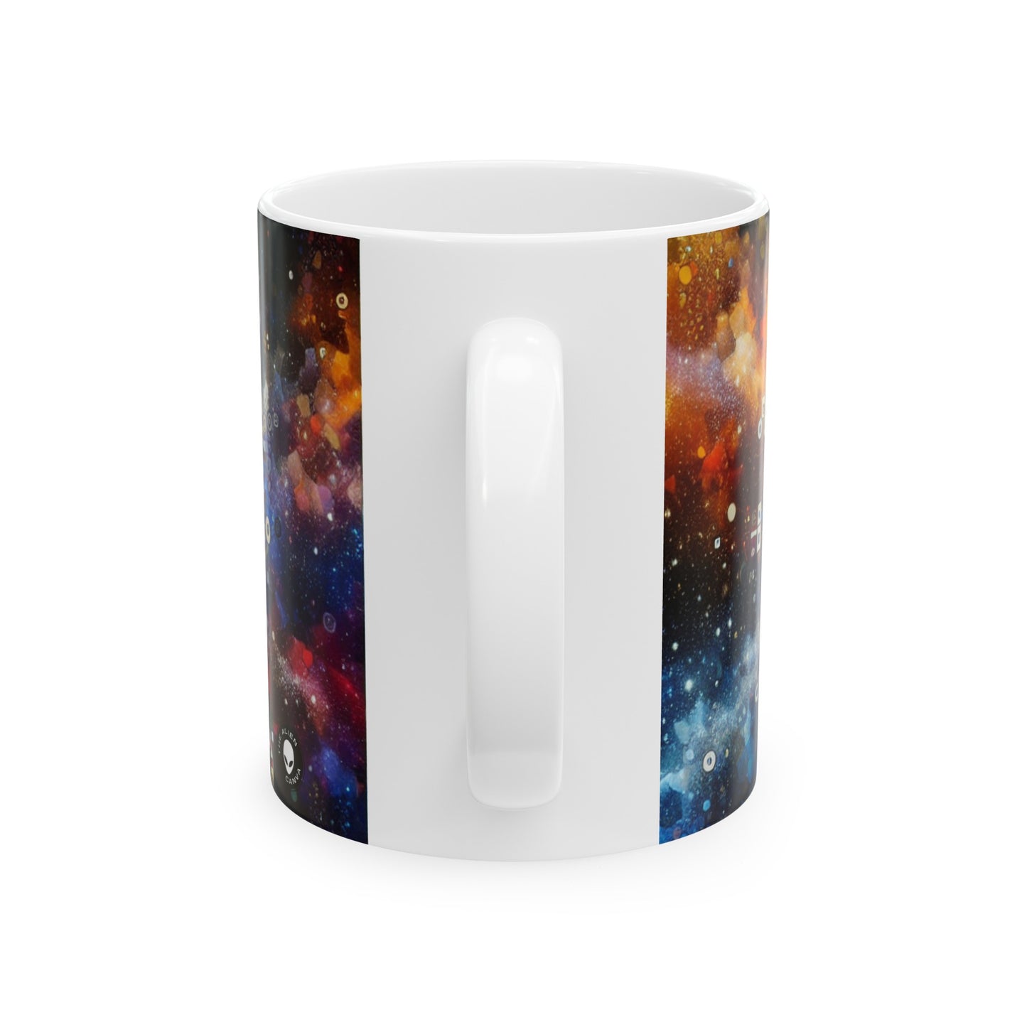 "Arte corporal de la noche estrellada: colores vivos y trazos arremolinados" - The Alien Ceramic Mug 11oz Body Art