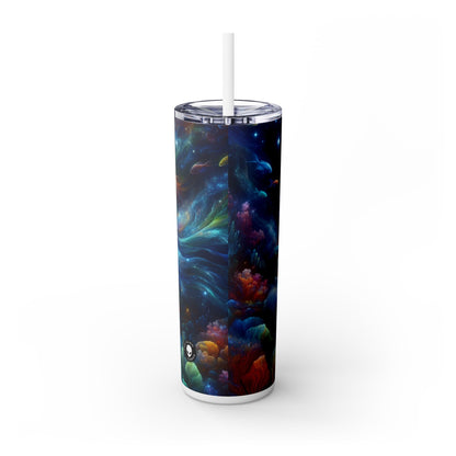 "Enchantment Under the Stars: A Mystical Underwater Journey" - The Alien Maars® Skinny Tumbler with Straw 20oz