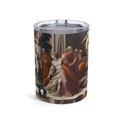 "Divine Enlightenment: A Renaissance Mythological Masterpiece" - The Alien Tumbler 10oz Renaissance