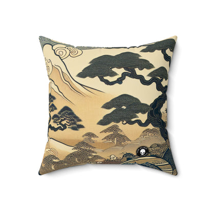 "The Festive Dreams of Edo"- The Alien Spun Polyester Square Pillow Ukiyo-e (Japanese Woodblock Printing)