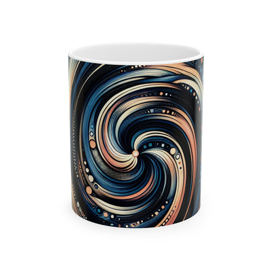 "Chaos in Harmony: A Dynamic Generative Art Exploration" - The Alien Ceramic Mug 11oz Generative Art
