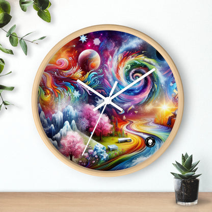 "Chronicles of Change: A Timeless Tapestry" - The Alien Wall Clock