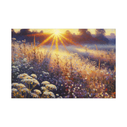 "Wildflower Sunrise" - The Alien Canva Impressionism Style