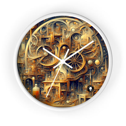 "Unity in Vibrant Harmony: An Abstract Metaphysical Exploration" - The Alien Wall Clock Metaphysical Art