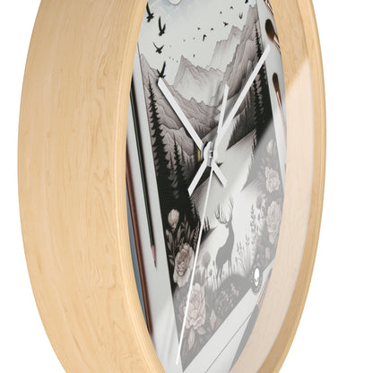 "Twilight Serenity: A Romantic Landscape" - The Alien Wall Clock Romanticism