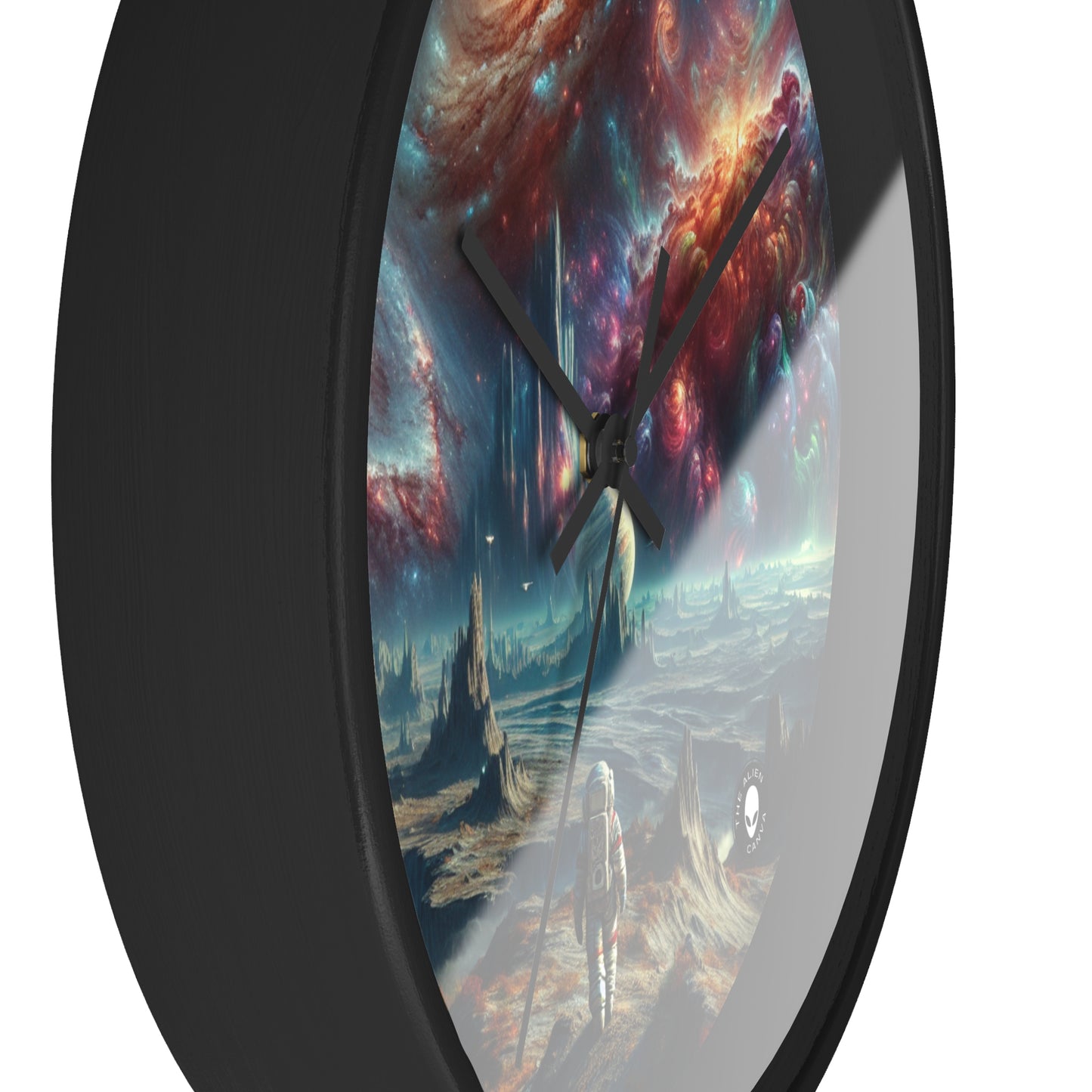 "Exploring the Celestial Realm" - The Alien Wall Clock