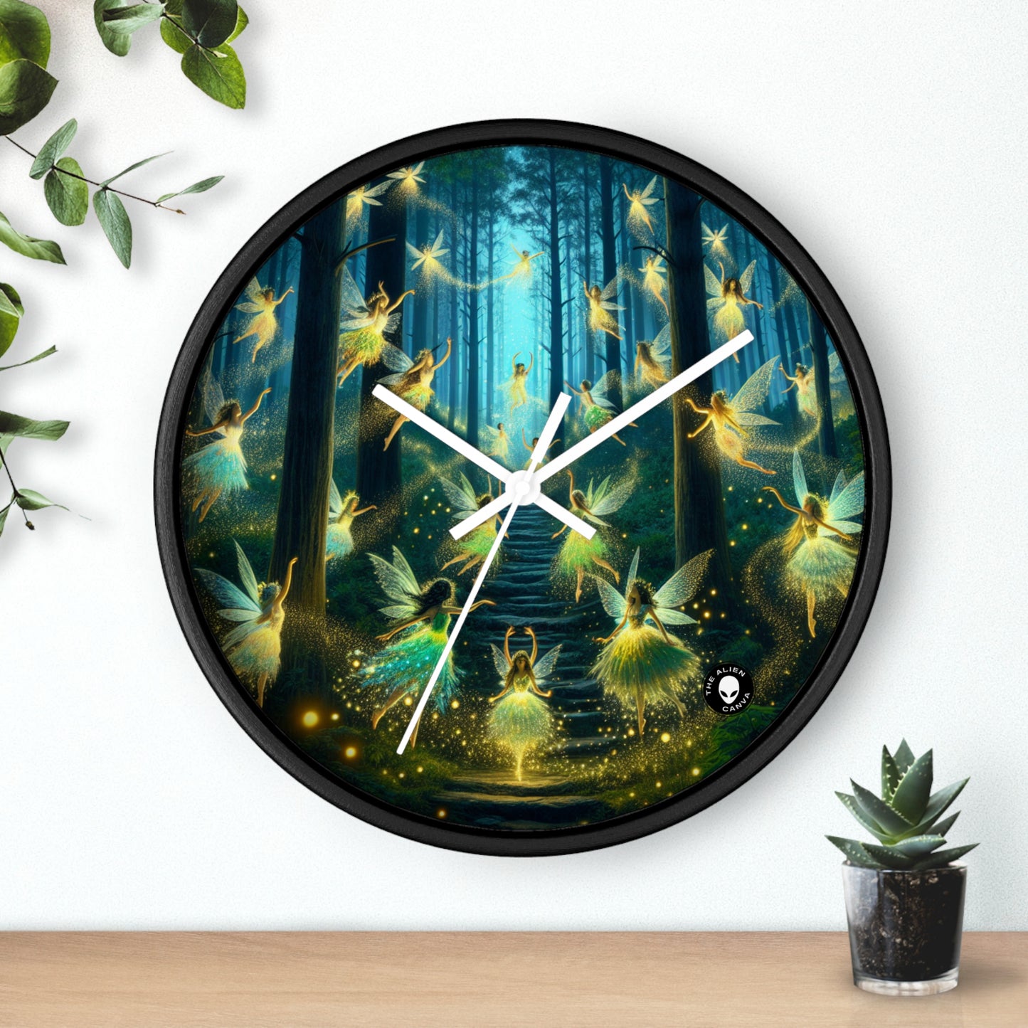 Enchanted Night: Firefly Dance - The Alien Wall Clock