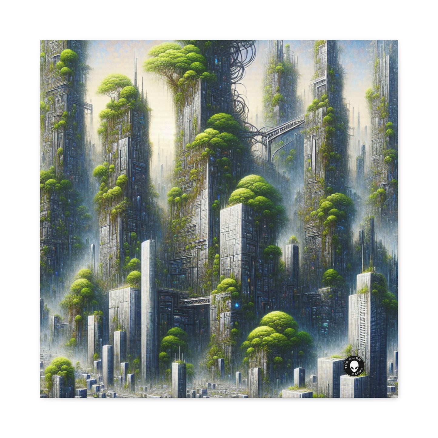 "Biodome Cityscape" - The Alien Canva