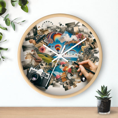 "NatureTech Metropolis: A Vision of Harmonious Coexistence" - The Alien Wall Clock Photomontage