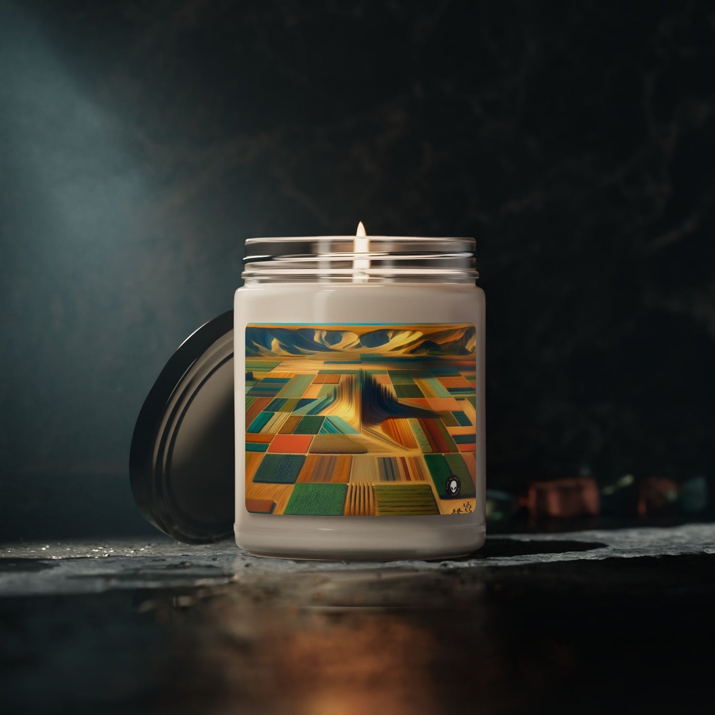 "Forest Mandala: Nature's Harmony" - The Alien Scented Soy Candle 9oz Land Art