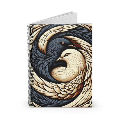 "A Hope For Peace" - The Alien Spiral Notebook (Ruled Line) Symbolism Style