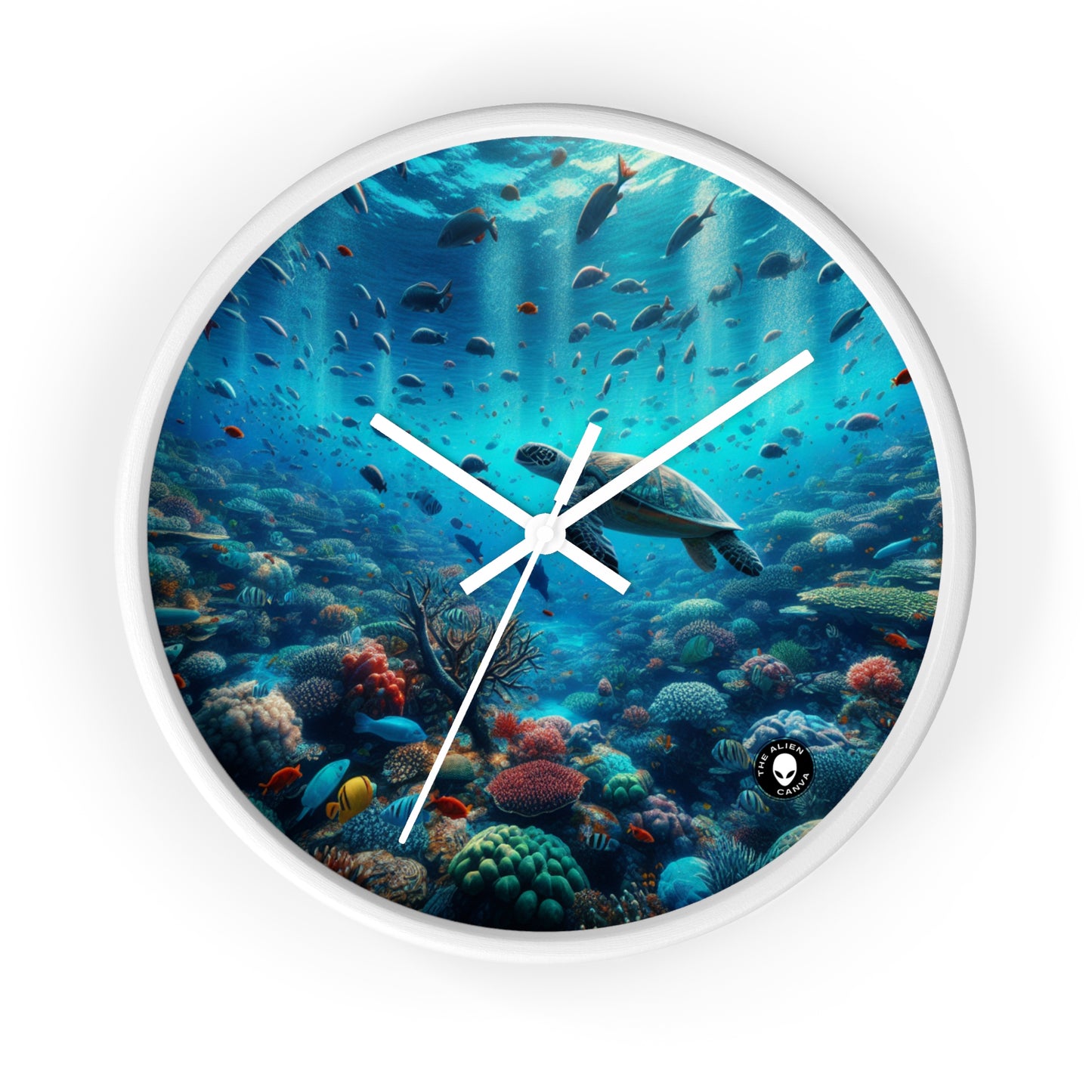 "Underwater Wonderland" - The Alien Wall Clock